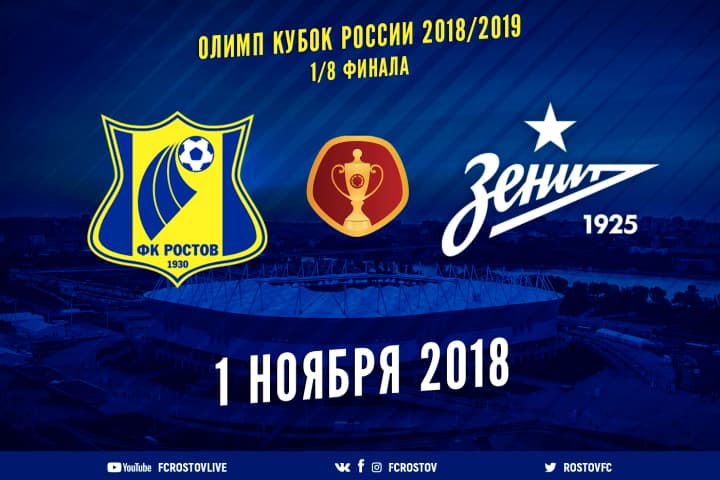 ФК «Ростов» – «Зенит» – появится ли интерес к национальному кубку у гостей?