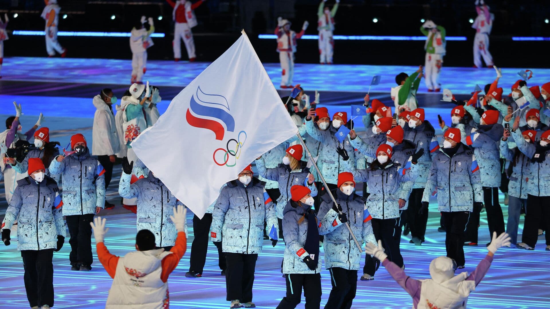 Российские спортсмены на открытии Олимпиады-2022 в Пекине. Фото: Reuters
