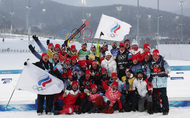 Российские лыжники на Олимпиаде-2022. Фото: Getty Images