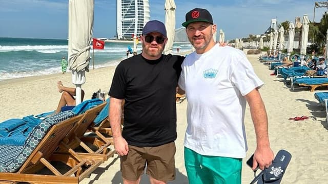 Овечкин с экс-футболистом сборной Англии Уэйном Руни. Фото: личный архив Овечкина