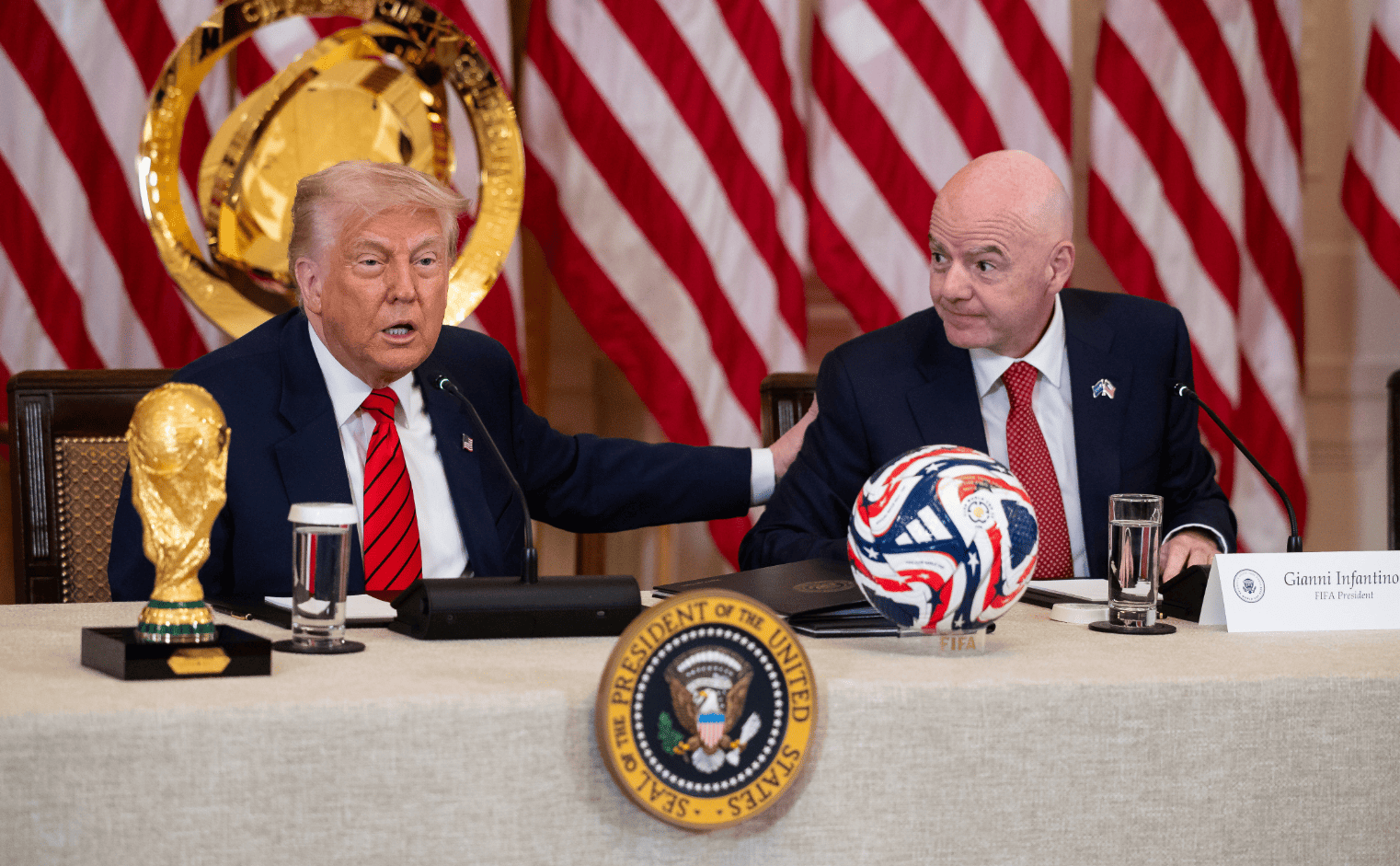 Дональд Трамп и Джанни Инфантино. Фото: Global look press